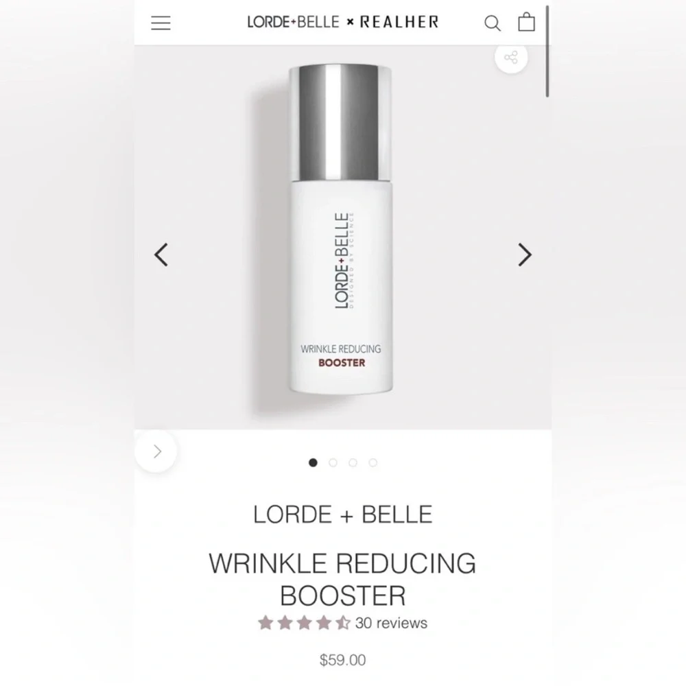Lorde and Belle Wrinkle Reducing Booster